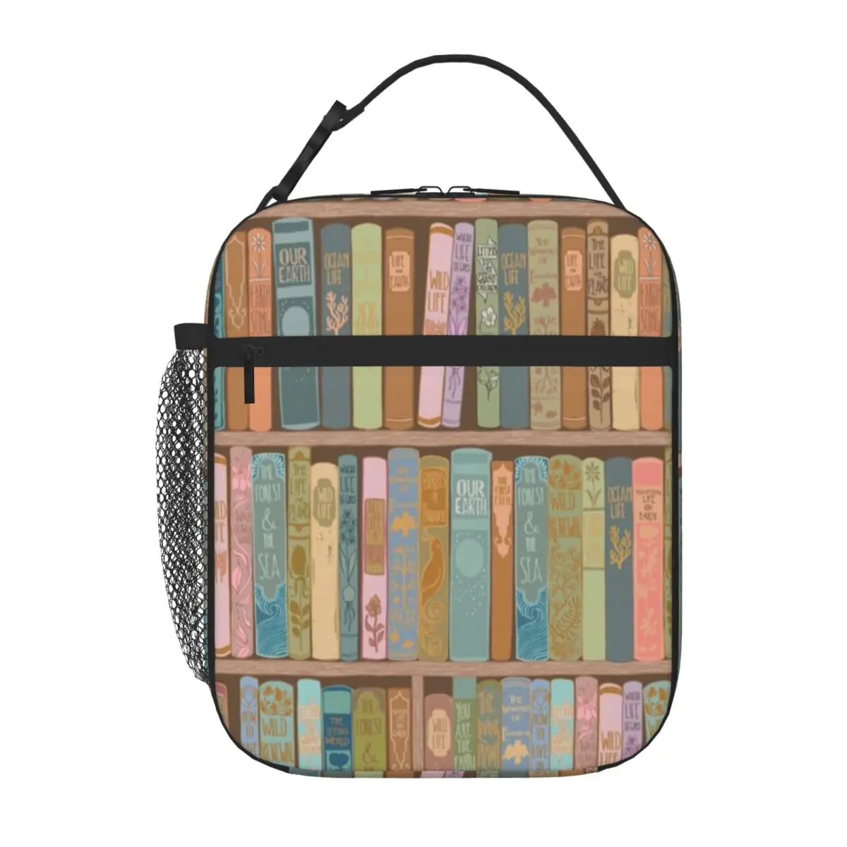 Bestselling Conservation Library (Poetic) Breathable Design Bento Bag Office Lunch Compact Lunch Bag