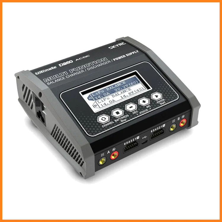 SKYRC D260 charger dual-channel 1S-6S balanced rechargeable lithium battery/high voltage can be upgraded by PC software control