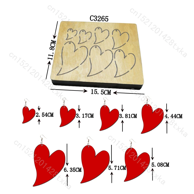 

День святого Валентина, вырубные штампы «Любовь», деревянные штампы, серьги, скрапбукинг, C3265, новый
