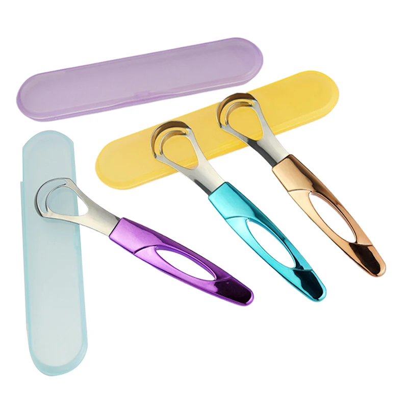 Stainless Steel Tongue Scraper Tongue Coating Cleaner Tongue Coating Brush Oral Tongue Cleaner Tool Fresh Breath