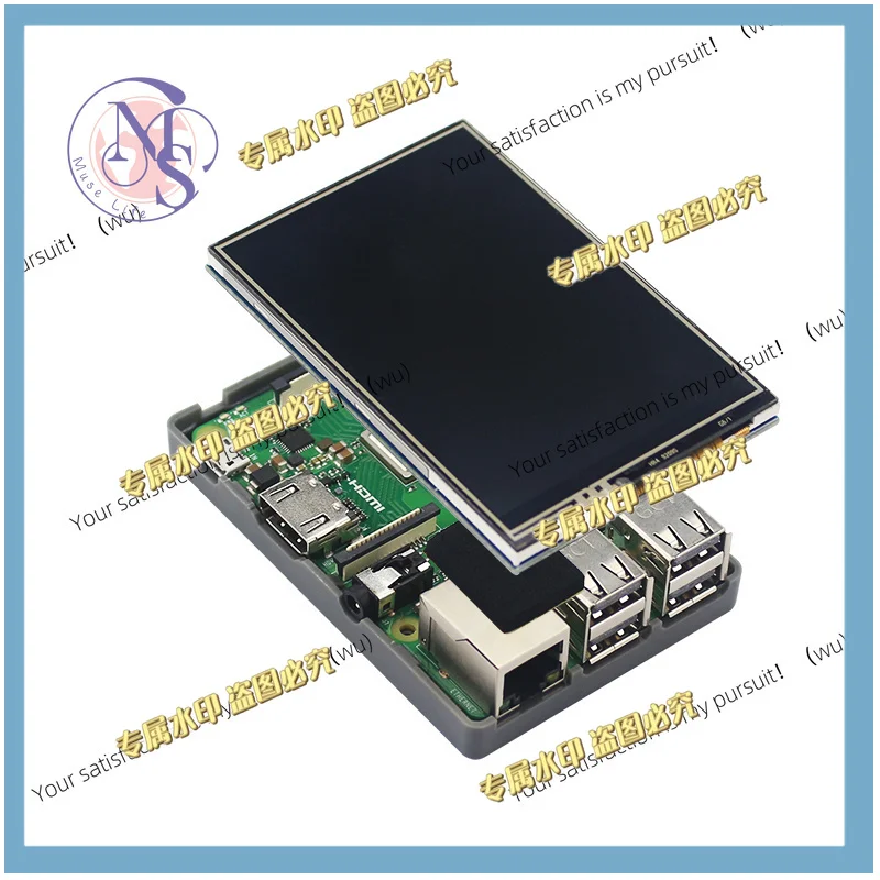 3.5 Inch Raspberry Pi 3 Touch Screen TFT LCD 480*320 GPIO Display Monitor ABS Case Cooling Fan For Raspberry Pi 4 Model B 3B+ 3B