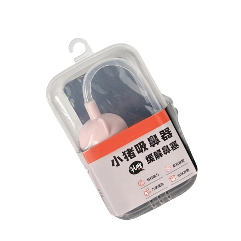 

J15U Cartoon Nasal Aspirator Hand-pulled Baby Nose Mucus Cleaner for Newborns Prevention Nose Feces & Nasal Congestion