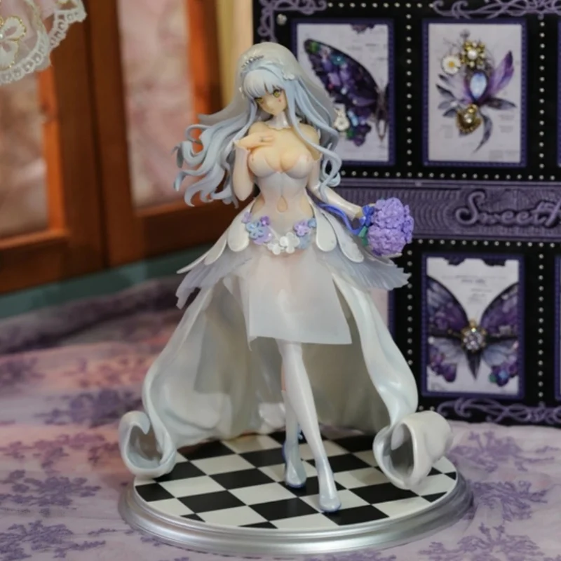Girls Frontline Apex Anime Figure Hk416 Moon Heart Wedding Dress Collectible Statue Desktop Ornament For Adult Anime Collectors