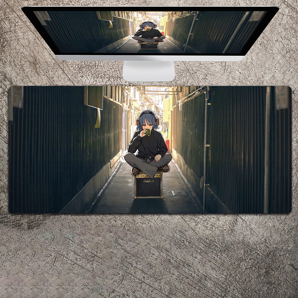 

Bocchi The Rock Bond Band Yamada Ryo Anime Cartoon Second Dimension Girl Hd Printed Mouse Pad Anime Style Rubber Desk Mat