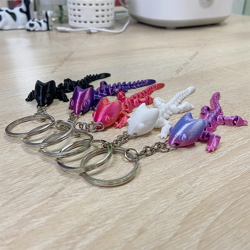 3D Printed Lizard Keychain Novel Toy Accessories Best Gifts for Birthday Festival 10CM