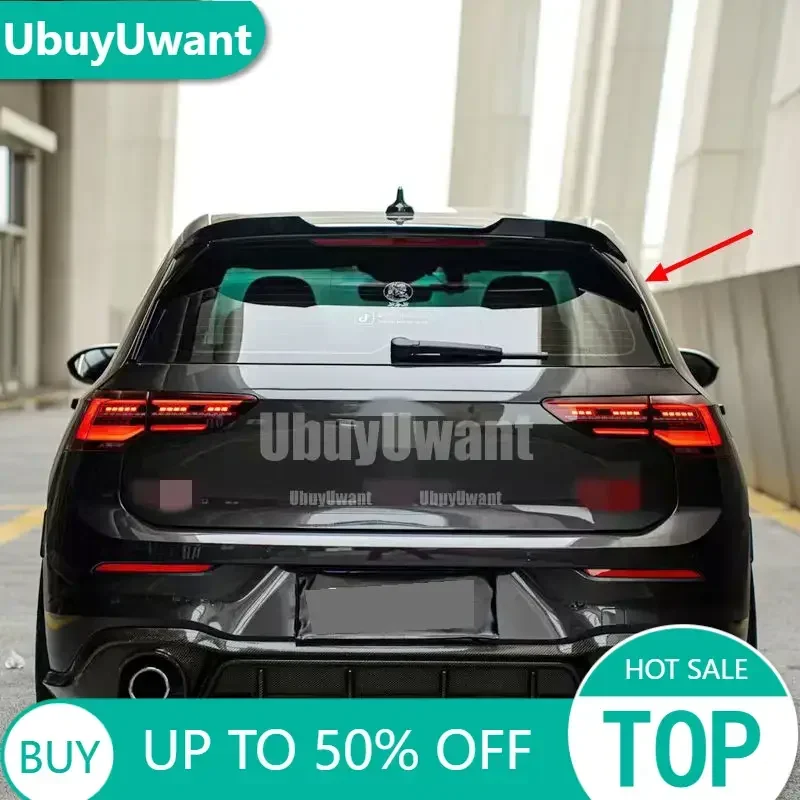 Rear Window Side Spoiler Wing For Volkswagen Golf 8 MK8 GTI GTD TSI TD Pro GTI Rline 2020-2023 Rear Side Spoiler Canard Splitter
