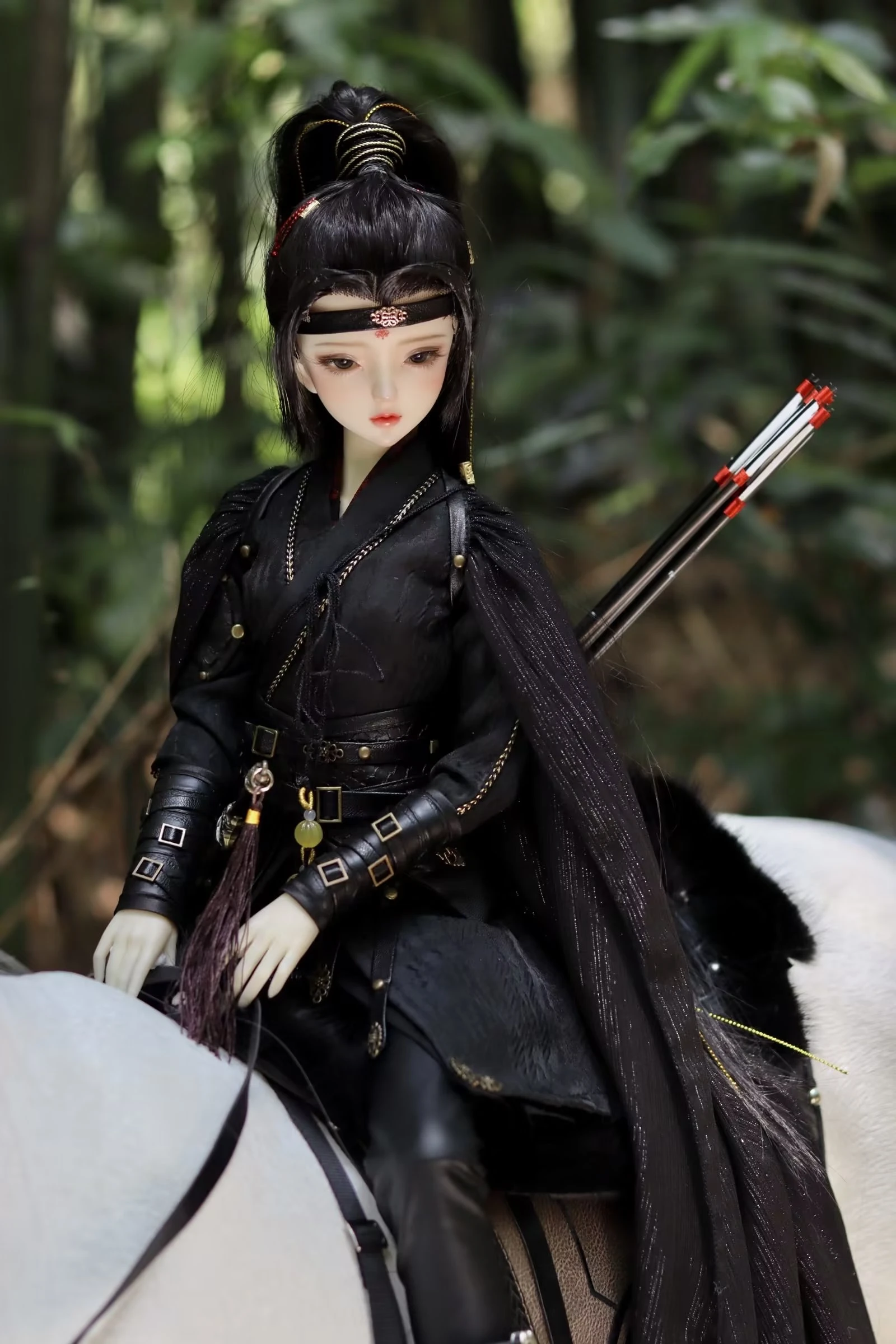 1/4 1/3 Scale BJD Ancient Costume Warrior Outfit Chinese Hanfu Suit For BJD/SD MSD SD13 Big Girl Doll Accessories C1821