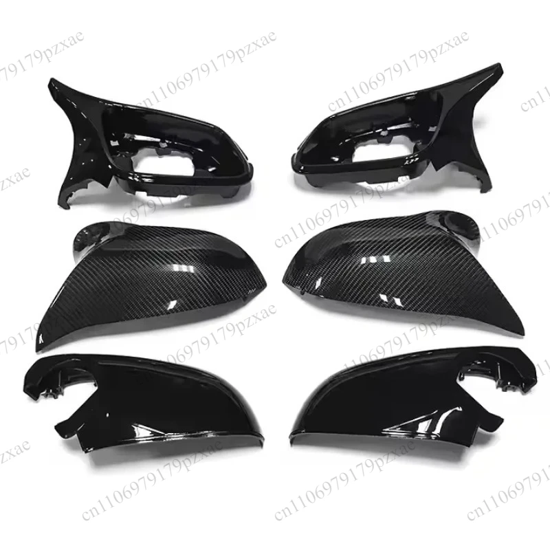 6Pcs Carbon Fiber Mirror Caps M3 Style Replacement Fit F20 F22 F23 F30  X1 Series