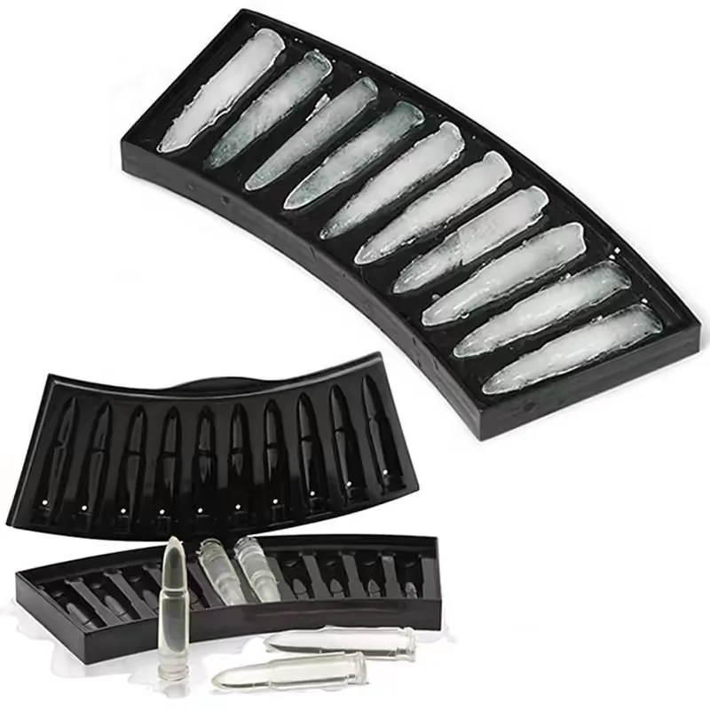 Home Gun Bullet Skull Ice Cube Maker DIY Bullet Ice Cube Tray Chocolate Mold Whiskey Wine Ice Cream Tool New Bar Accessories