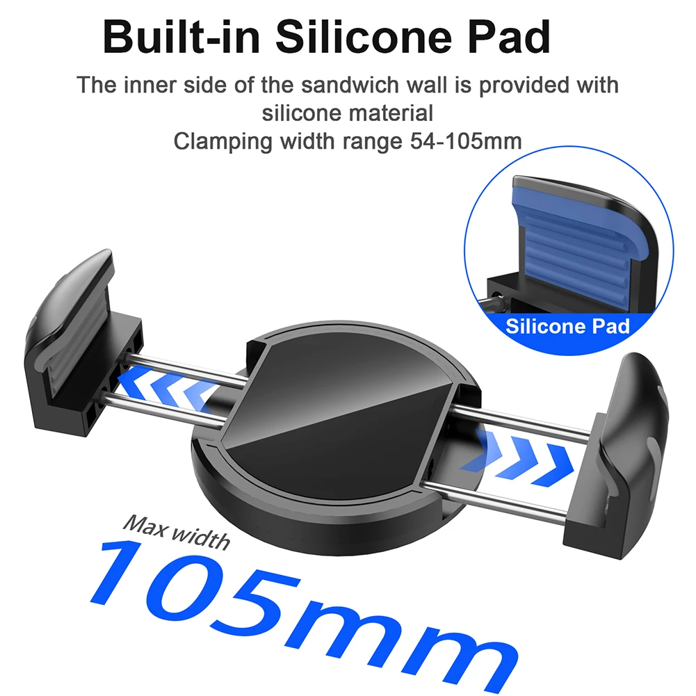 Universal Magnetic Phone Clamp for MagSafe Magnetic Golf Cart Phone Clip for Kitchen Refrigerator Bathroom