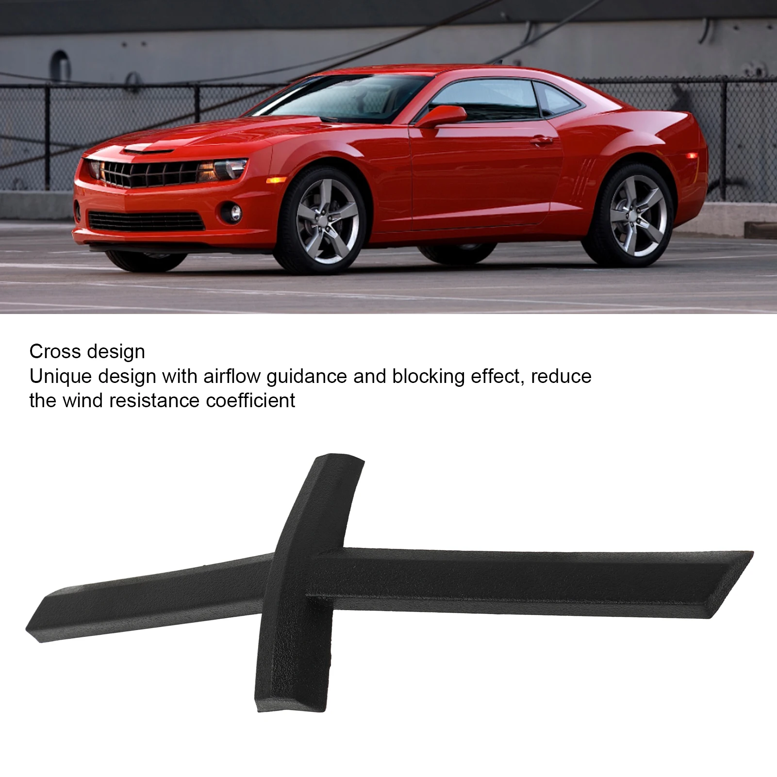 Front Grill Emblem Bow Tie Removes Black Airflow Guiding Personalized Replacement for Chevy Camaro 2010 to 2013