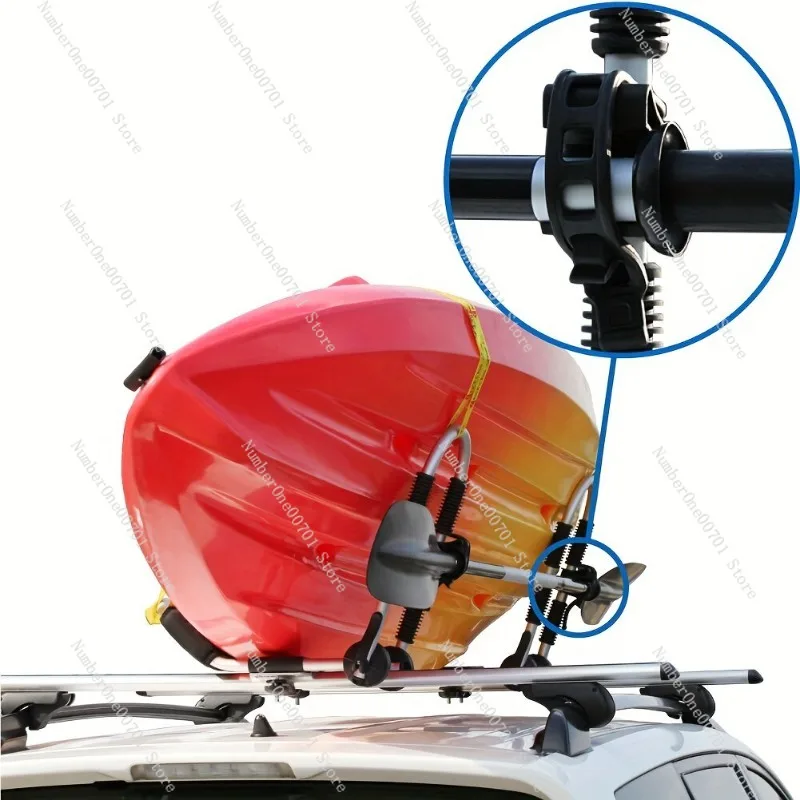 Adjustable Folding Aluminum Universal Roof Rack for 2 Kayaks or Canoes
