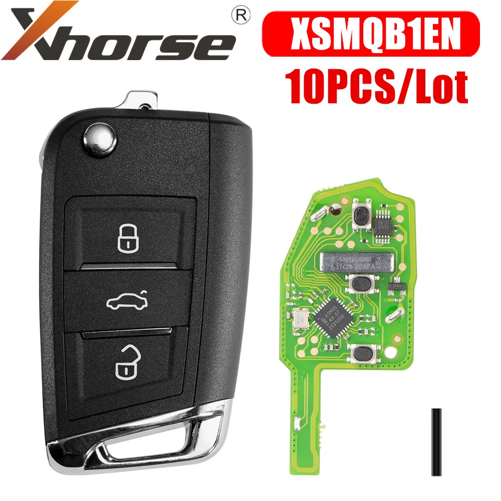 

Xhorse XSMQB1EN умный дистанционный ключ для V-W MQB Filp 3 кнопки 10 шт./лот