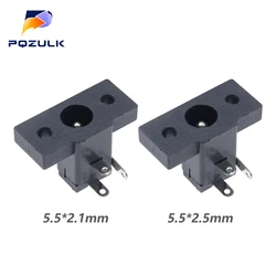 10PCS 5.5*2.5mm / 5.5*2.1mm DIP DC Power jack Tablet Notebook Charging Switch Connector with Screw Hole