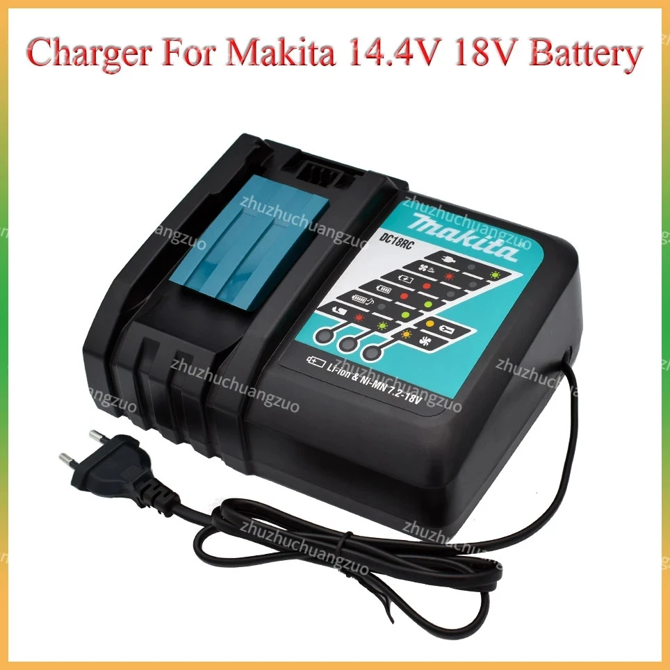 Makita Original Charger 14.4V-18V DC18RC Battery Charger Makita 6000mAh Bl1830 Bl1430 BL1860 BL1890 Tool Power Charger