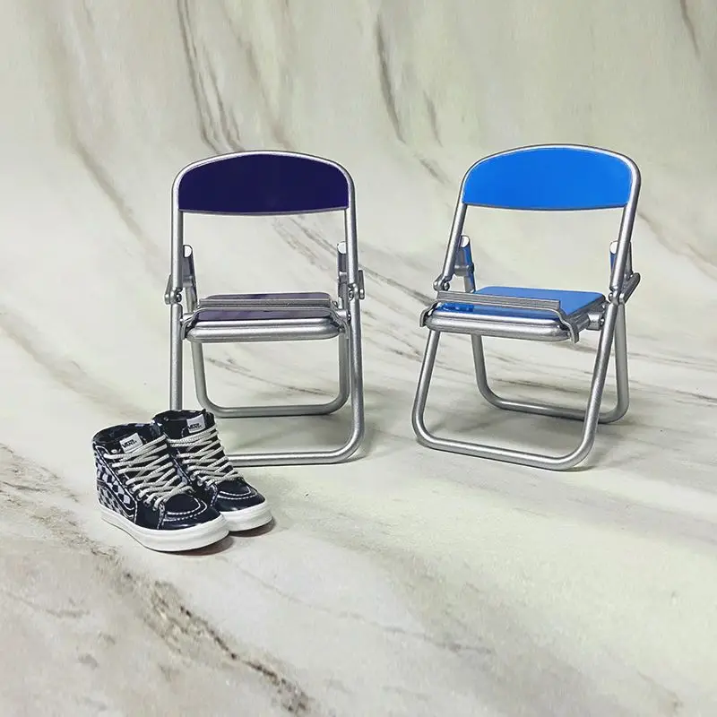 

Креативная портативная складная подставка для телефона в виде маленького стульчика, настольный декор, устойчивая универсальная база для планшета