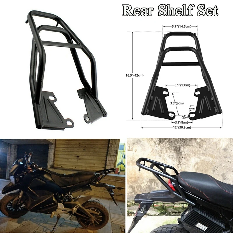 Motorcycle Rear Tail Luggage Rack Shelf Tool Box Case Mounting Bracket S-Eat Extension For M3 M5