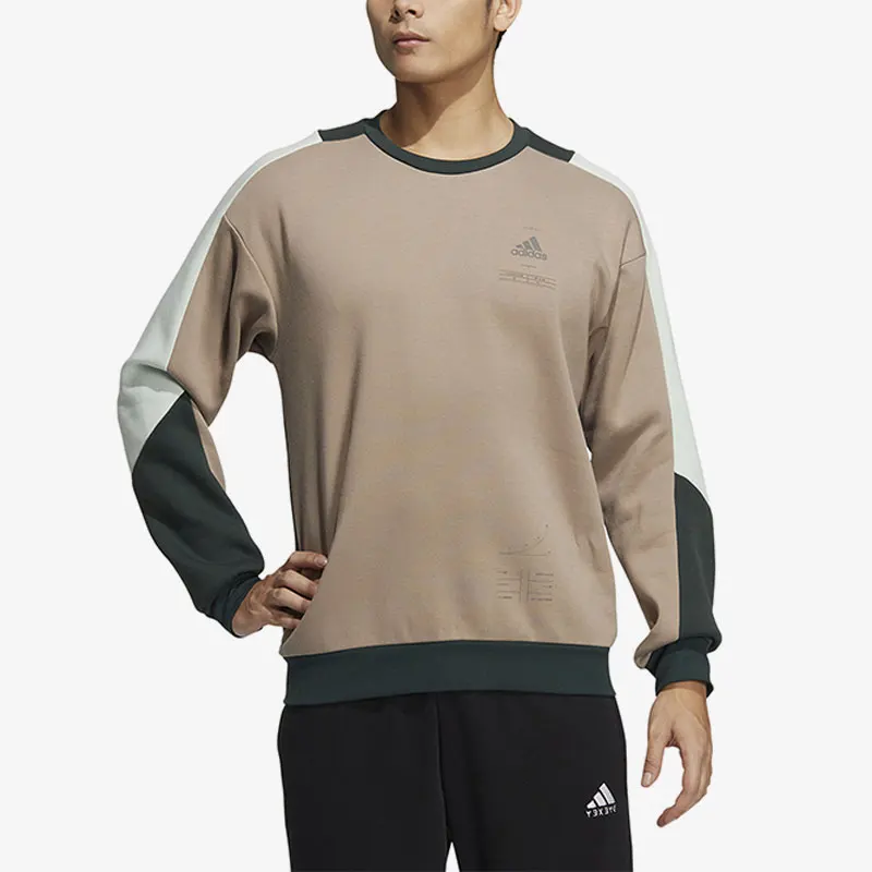 Adidas authentic winter new men's sports and leisure patchwork sweatshirt HN9024