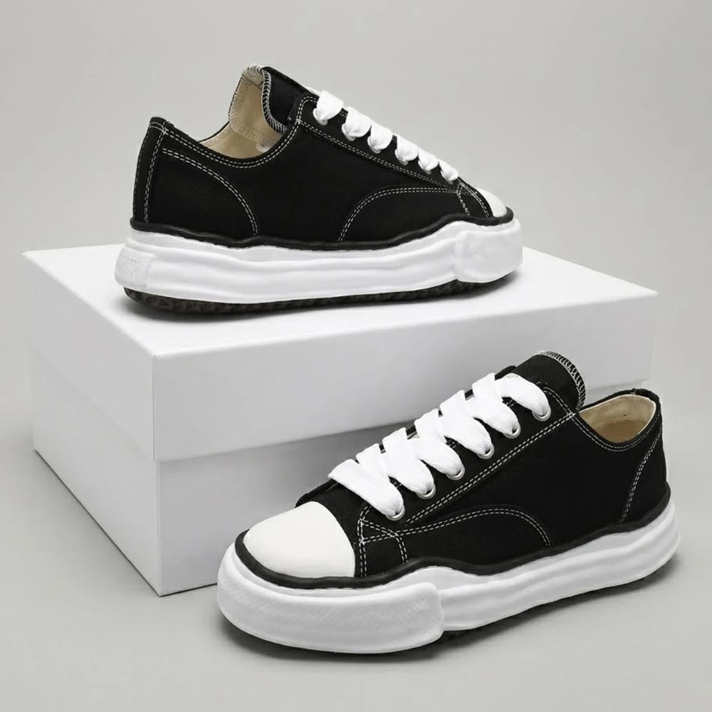 

2026 Dissolving Canvas Shoes Fashion Color-Blocked Men's Sneakers, Sporty Style Perfect with Jeans