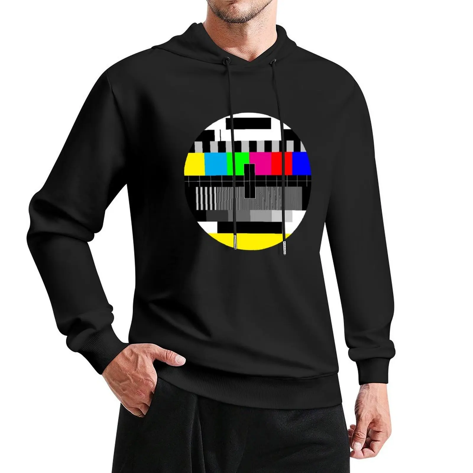 

TV test pattern World Transmission Pullover Hoodie men's clothes men's sweat-shirt new in hoodies & sweatshirts