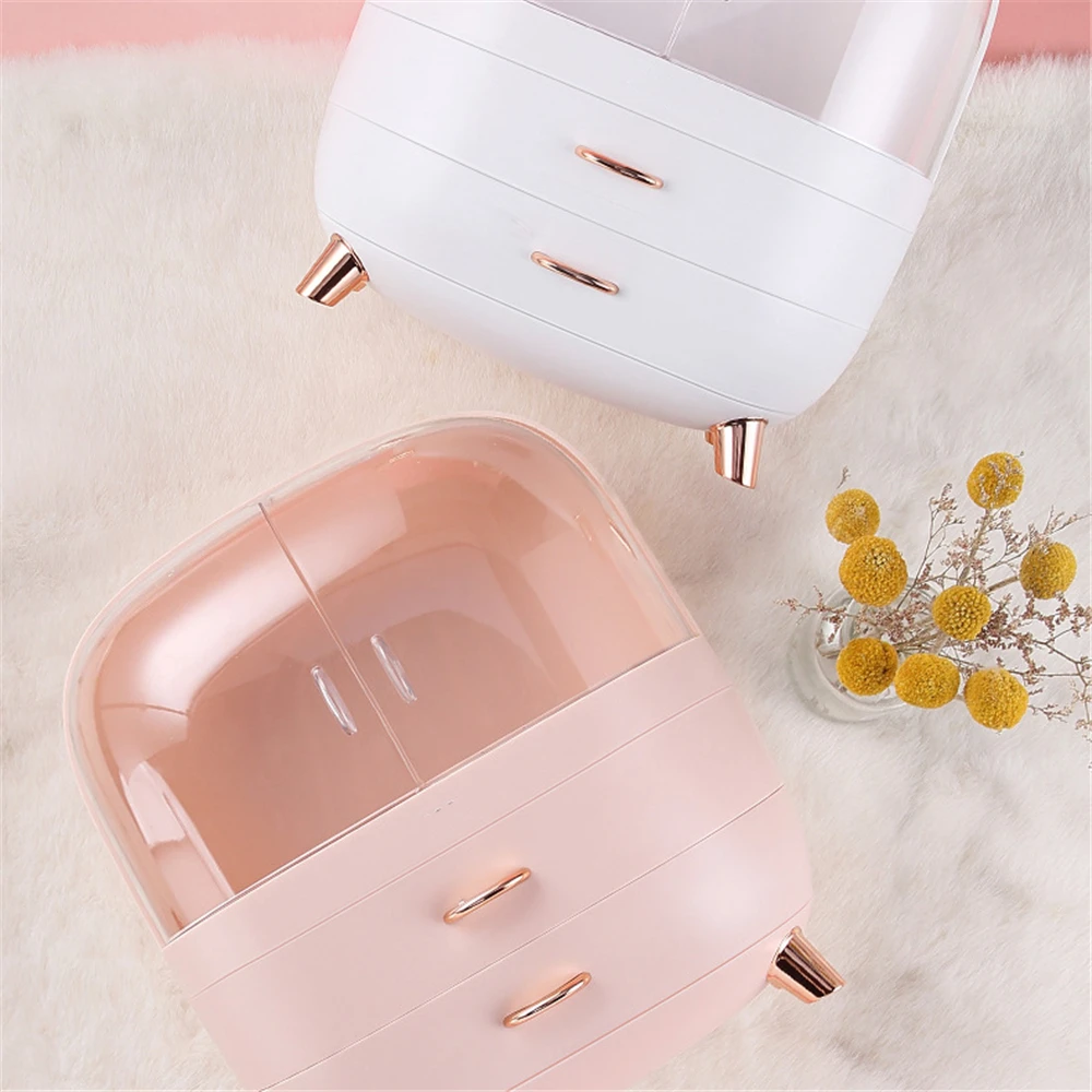 Makeup Container Polish Box Desktop Storage Organizer Makeup Drawer Large Box Cosmetic Capacity Storage Nail Jewelry