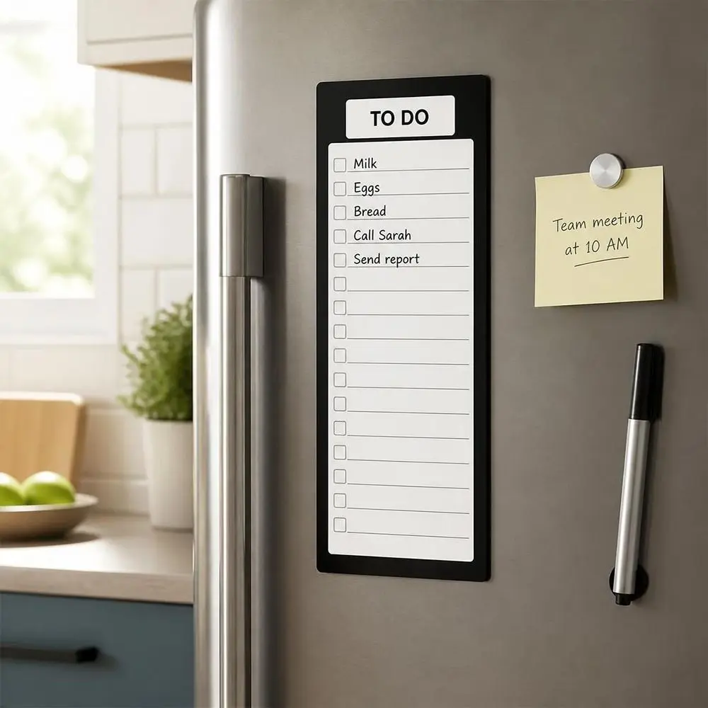 Multifunctional Magnetic Checklist Board Dry Erase Erasable Fridge Whiteboard Planner To Do List Memo Board Study Schedule