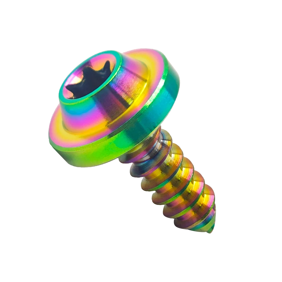 Titanium Bolt M4x12/15mm M5x15/18mm Self-Tapping Torx Head Screws for Bike Motorcycle Car Boat Ti Fasteners