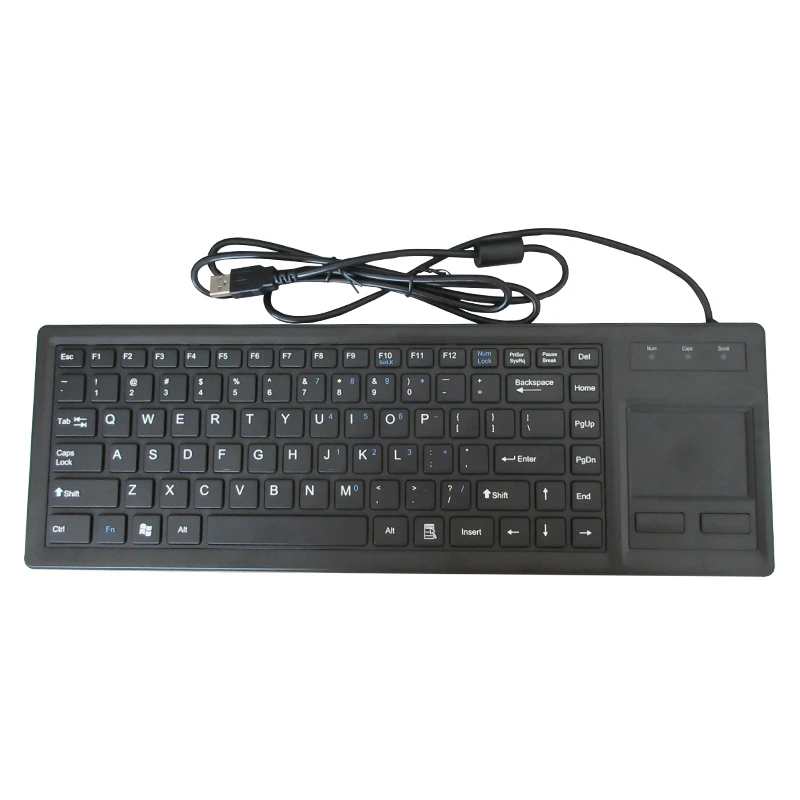 New Style Desktop Rugged Industrial Plastic keyboard With Integrated Touchpad For PC computer