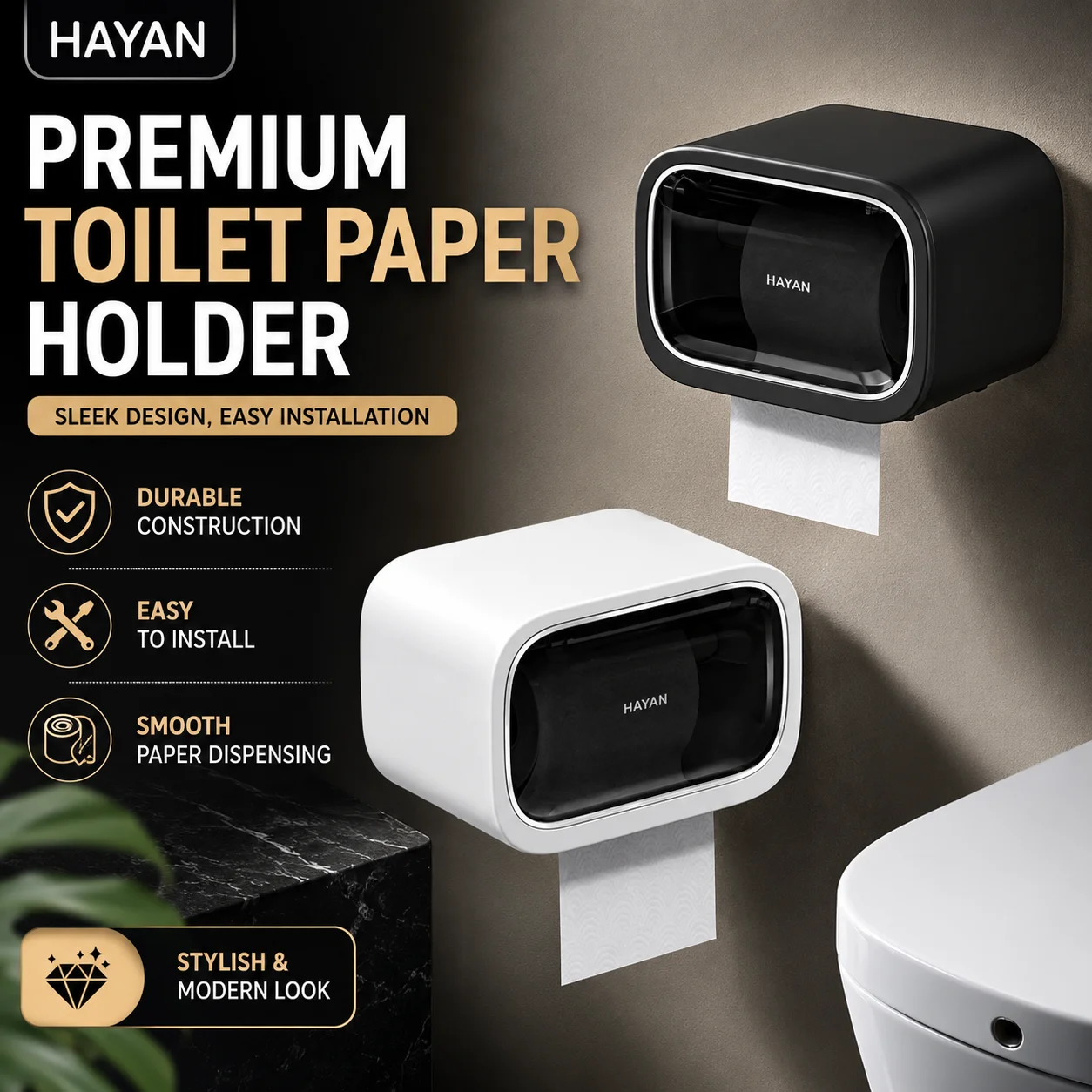 Toilet Paper Box, Toilet Tissue Roll Paper, Toilet Paper Drawer, Wall Mounted Waterproof Toilet Shelf Without Punching Holes