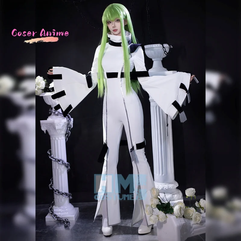 

Костюм для косплея CODE GEASS Lelouch of the Rebellion C.C. Униформа на Хэллоуин, карнавал, вечеринку, Рождество, ролевая одежда, одежда