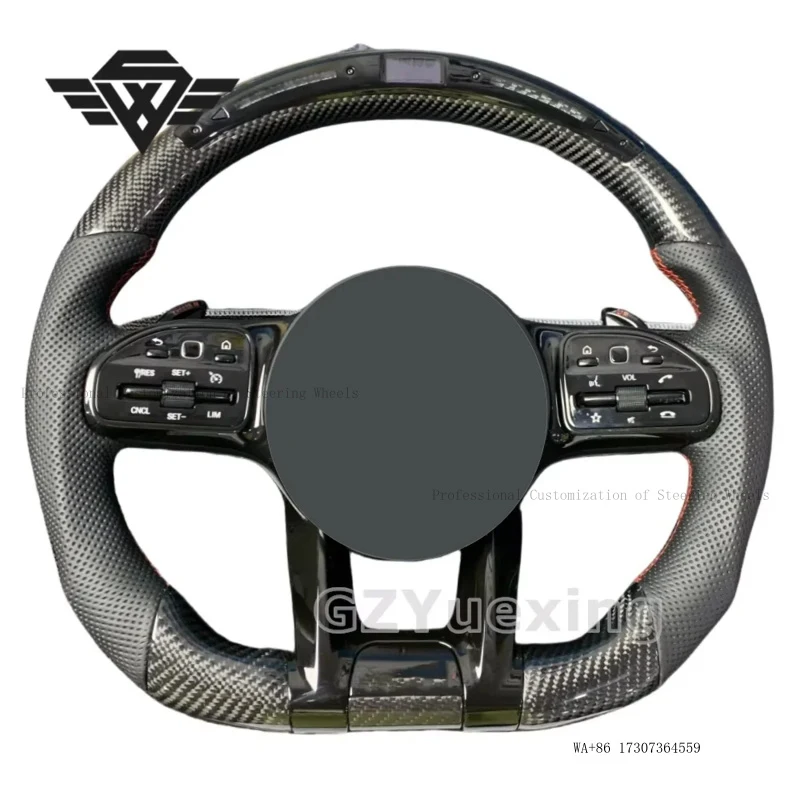 High Quality Carbon Fiber Ribbon LED Lights for Mercedes Benz C217 W211 W212 W221 W222 GLE CLA C43 E63 AMG GT Steering Wheel