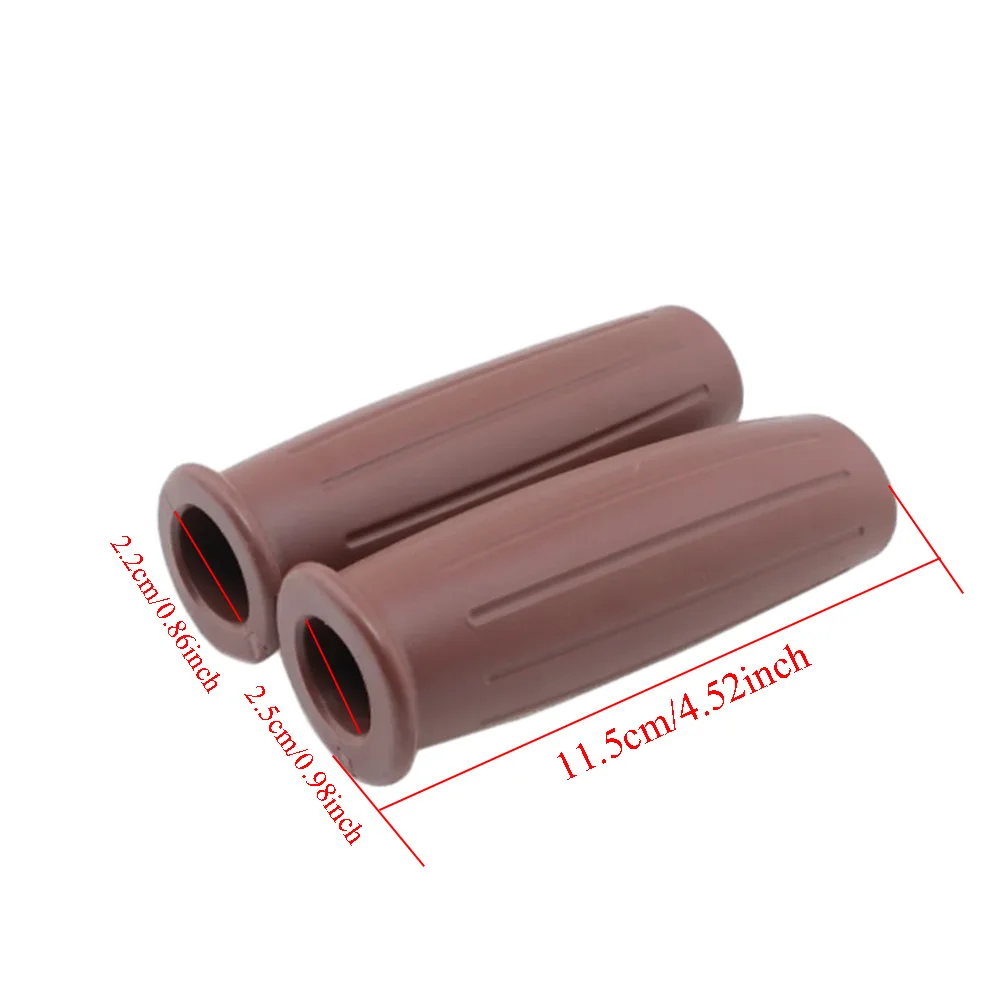 22MM 25MM Universal Rubber Handle Grips Motorcycle Motocross Motorbike Handle Bar Grips Black Brown