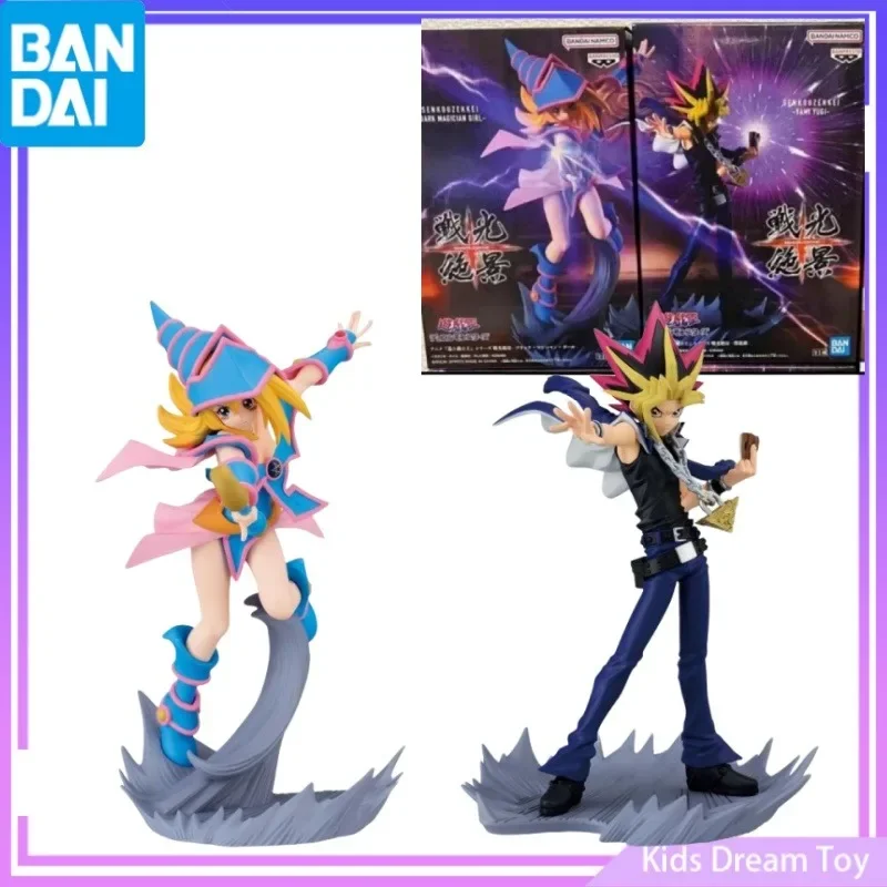 

Bandai в наличии оригинал BANPRESTO Yu-Gi-Oh! Экшн-фигурки из аниме «черная волшебная девушка и темнота», игрушки, Коллекционная модель, подарки