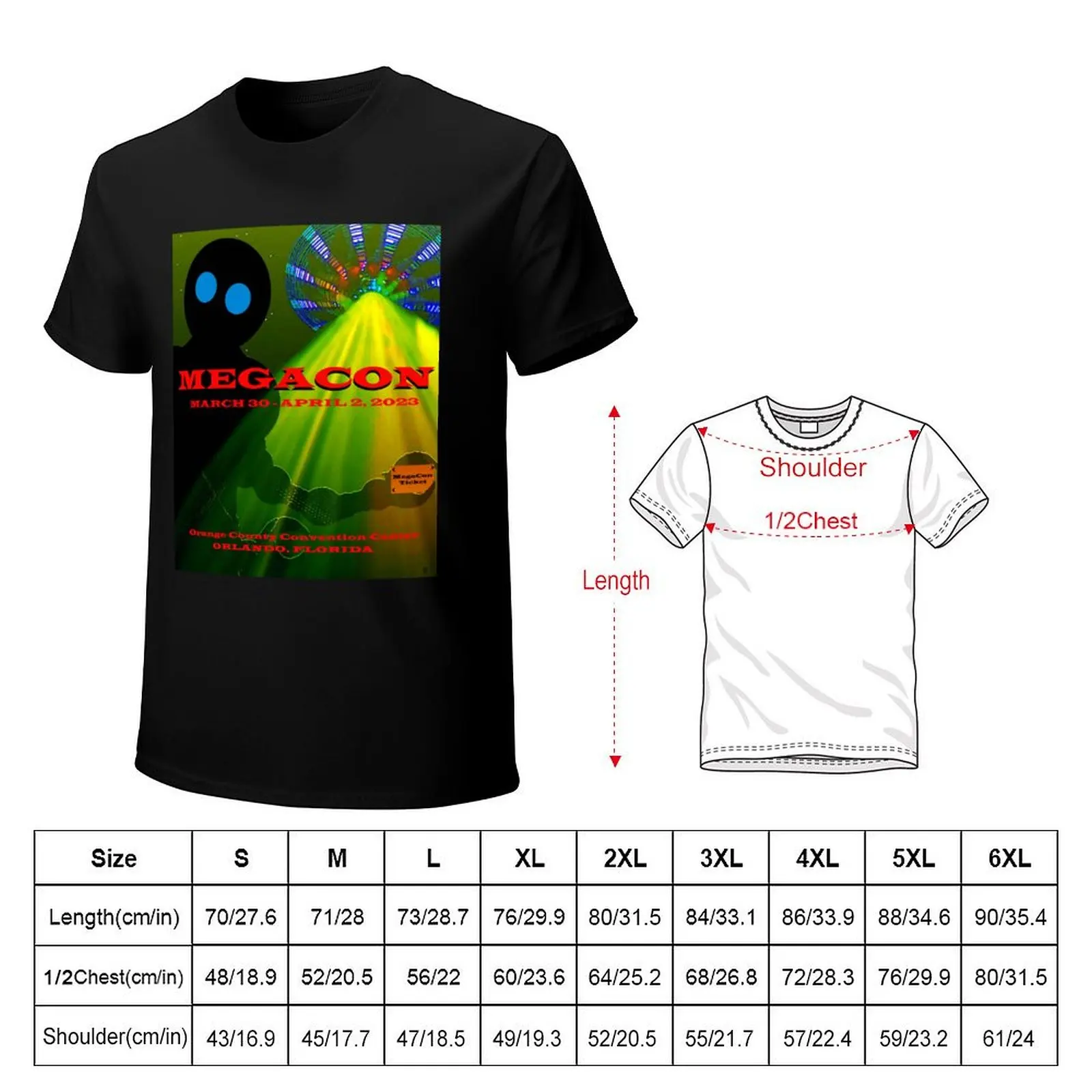 MegaCon 2023 Orlando Florida T-Shirt Sports Casual Breathable Tee Shirt