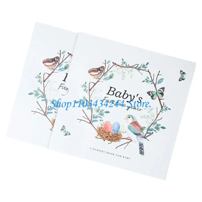 Baby Memory Book Milestones Journal For Parents To Preserve Moments Growth Charts Photo Inserts