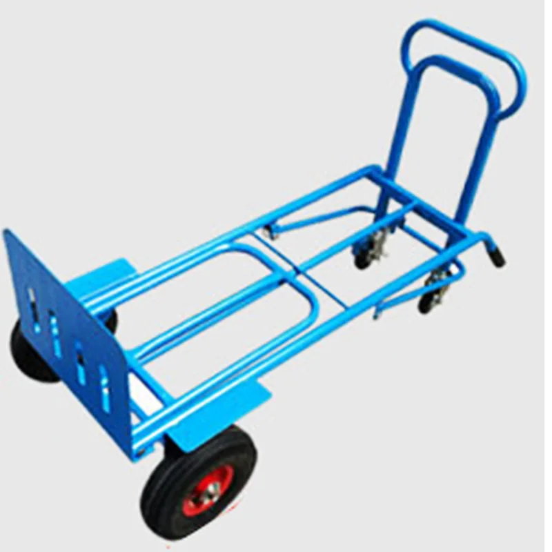 Convenient two-wheeled metal two-wheeled vehicle, special heavy cargo cart for Qingdao construction site