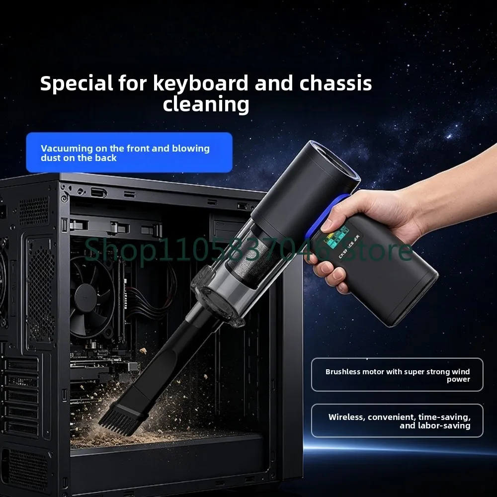 Computer vacuum cleaner with super strong suction, handheld small household car, car interior, high strength blowing and suction