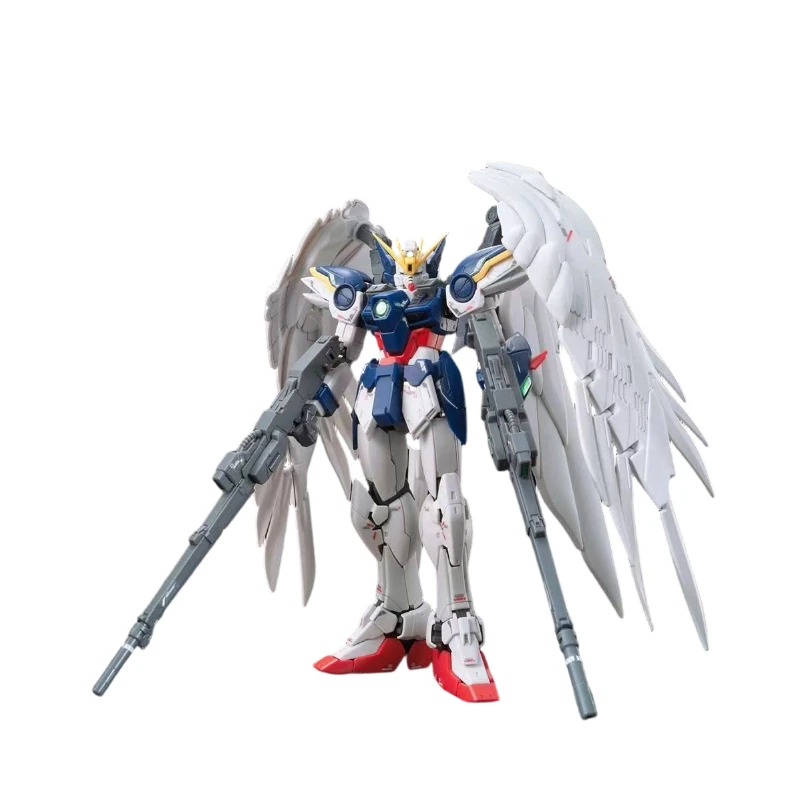 

In Stock Bandai Original RG 1/144 Wing Gundam Zero EW Model Mecha Christmas Gift Children's Gifts Assemble Model Action Figures