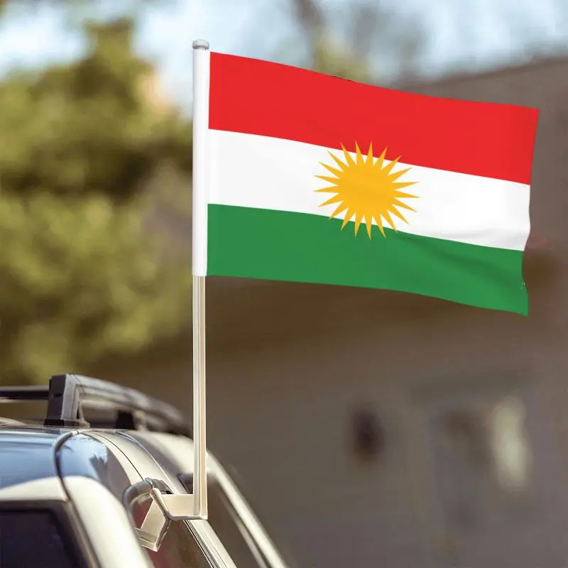 12x18inch Kurdistan Flag 30x45cm Car Flags