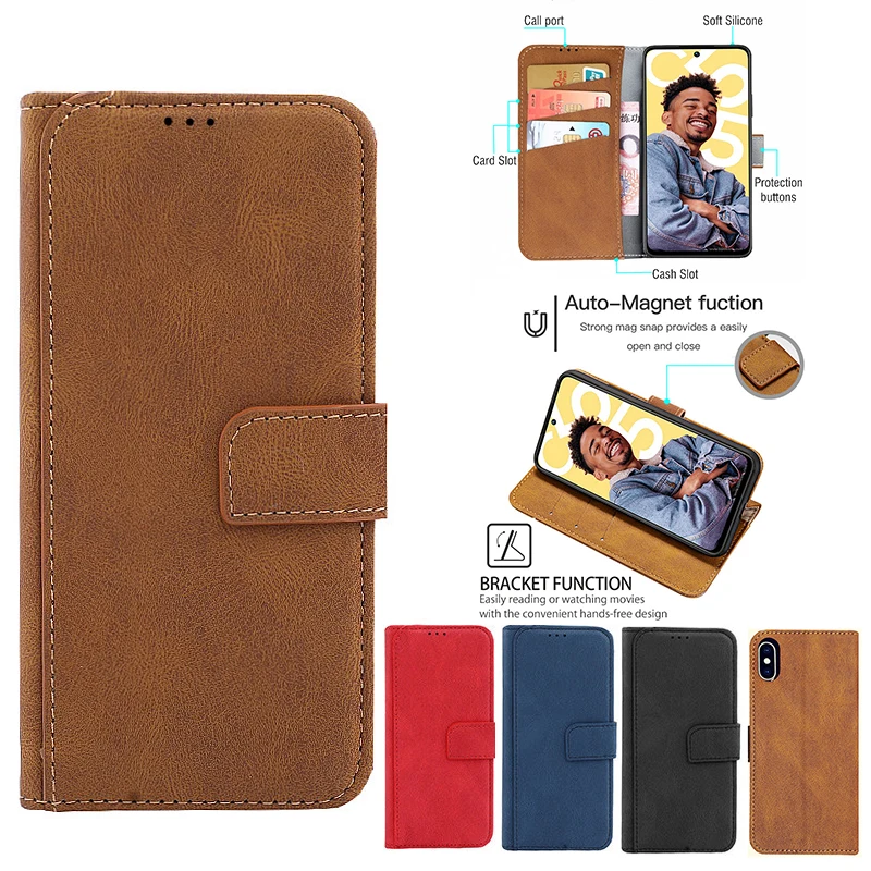 Wallet For case ZTE Blade A71 20 10 Smart A31 A51 A52 A7 A6 A5 A3 A7S 2020 2019 Z17 L210 V2020 V30 V9 V10 Vita Plus Lite Cover