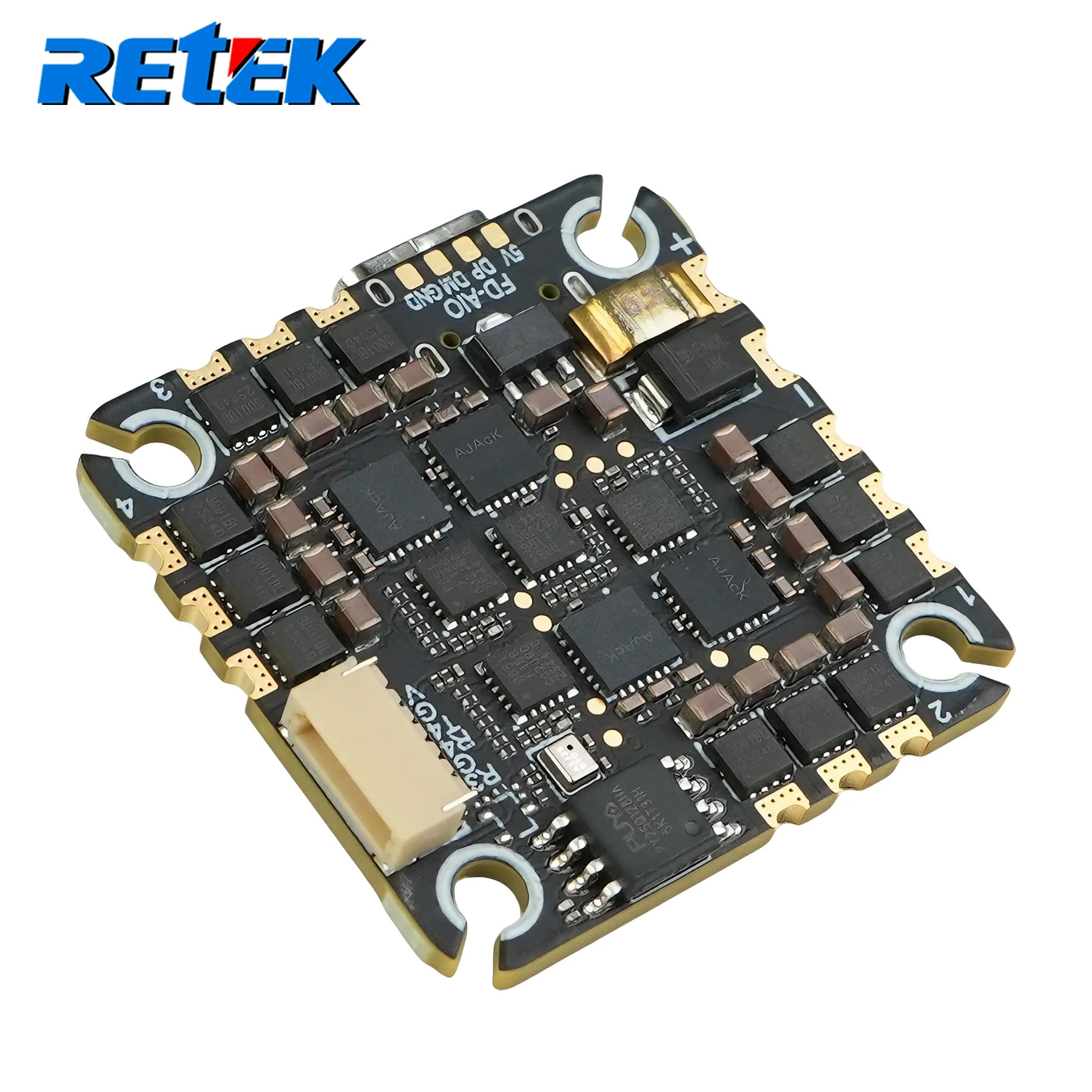 RETEK AIO F722 F405 V2 Flight Controller +4-in-1 ESC 40A BLHeli_S 2-6S 25.5 × 25.5mm / M3 RC FPV Racing Drone