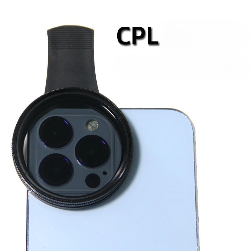 Obiettivo della fotocamera polarizzatore portatile universale circolare da 52 mm CPL senza filtro riflettente professionale per smartphone iPhone