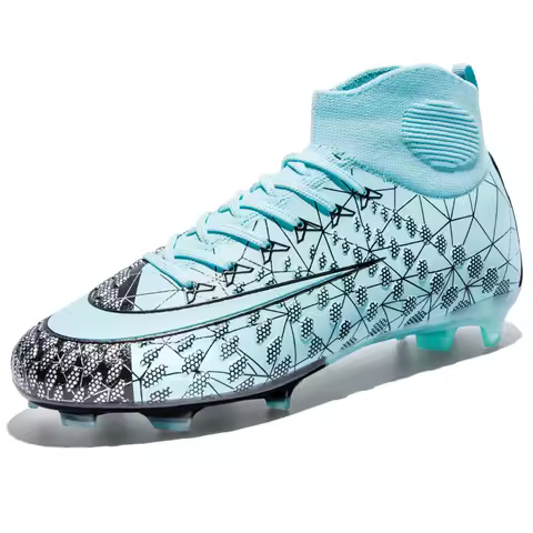 Men Soccer Shoes Indoor Training Unisex Football Shoes Society Cleats Boys Indoor Football Field Boots TF/FG Non Slip Sneaker