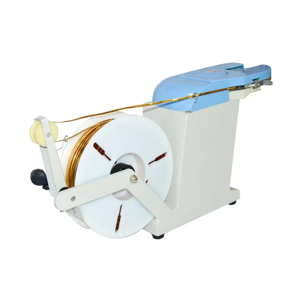 Automatic Toast Bag Twist Tie Machine Golden Wire Candy Bag Tying Machine Bread Bag Twisting Tie Machine Twist Tie Dispenser.