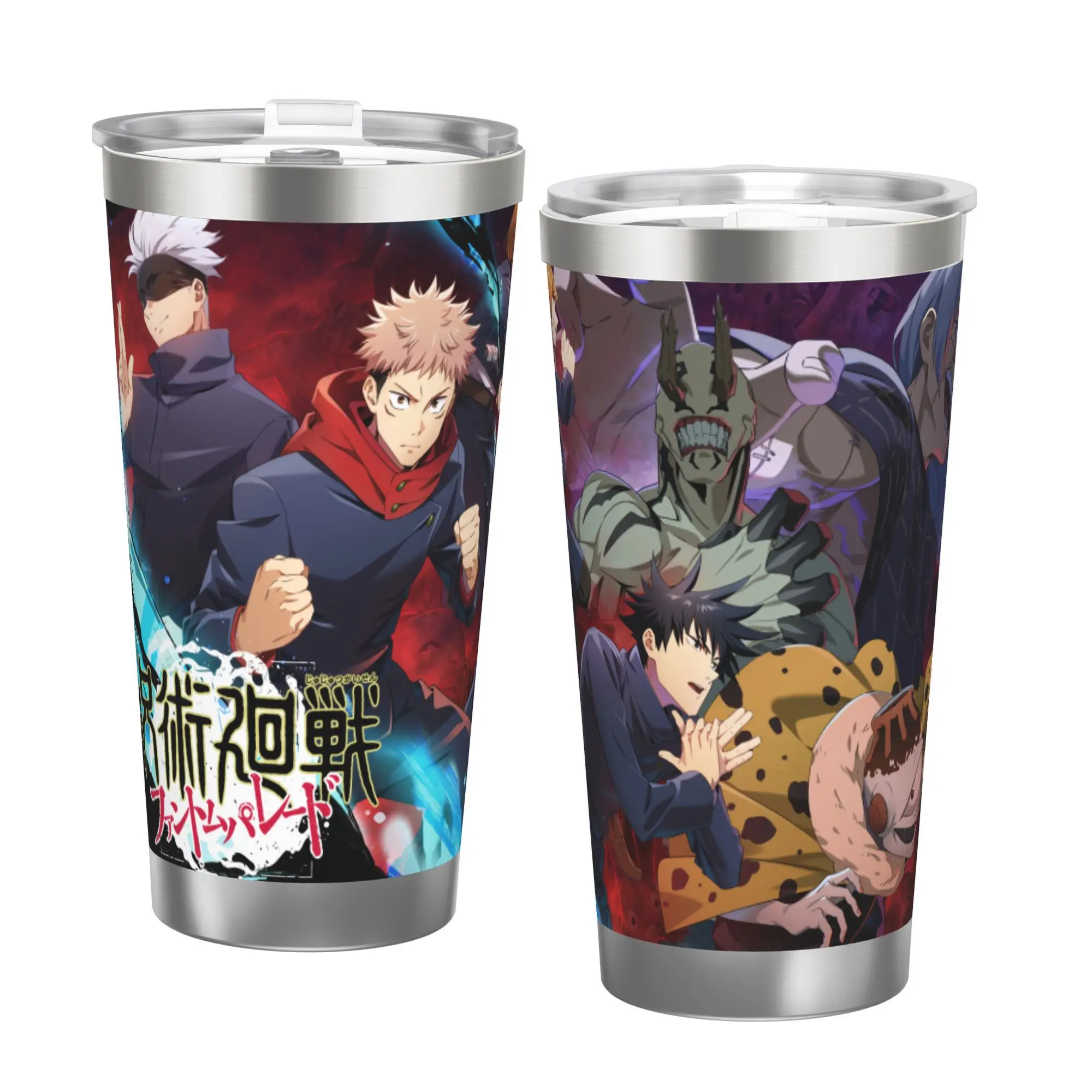 

Stainless 6.7in High 20oz Anime Insulated Cup, Jjk Jujutsu Kaisen Bottle Stainless Double Wall Insulated Bottles with Straw ​ ​