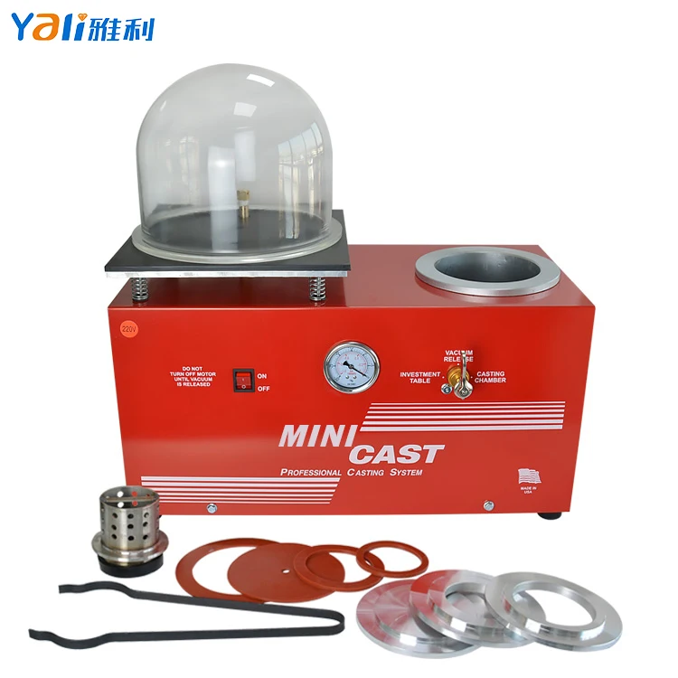 Mini Jewelry Making Machine Jewellery Casting Machine Vacuum Casting Machine With 4L Pump