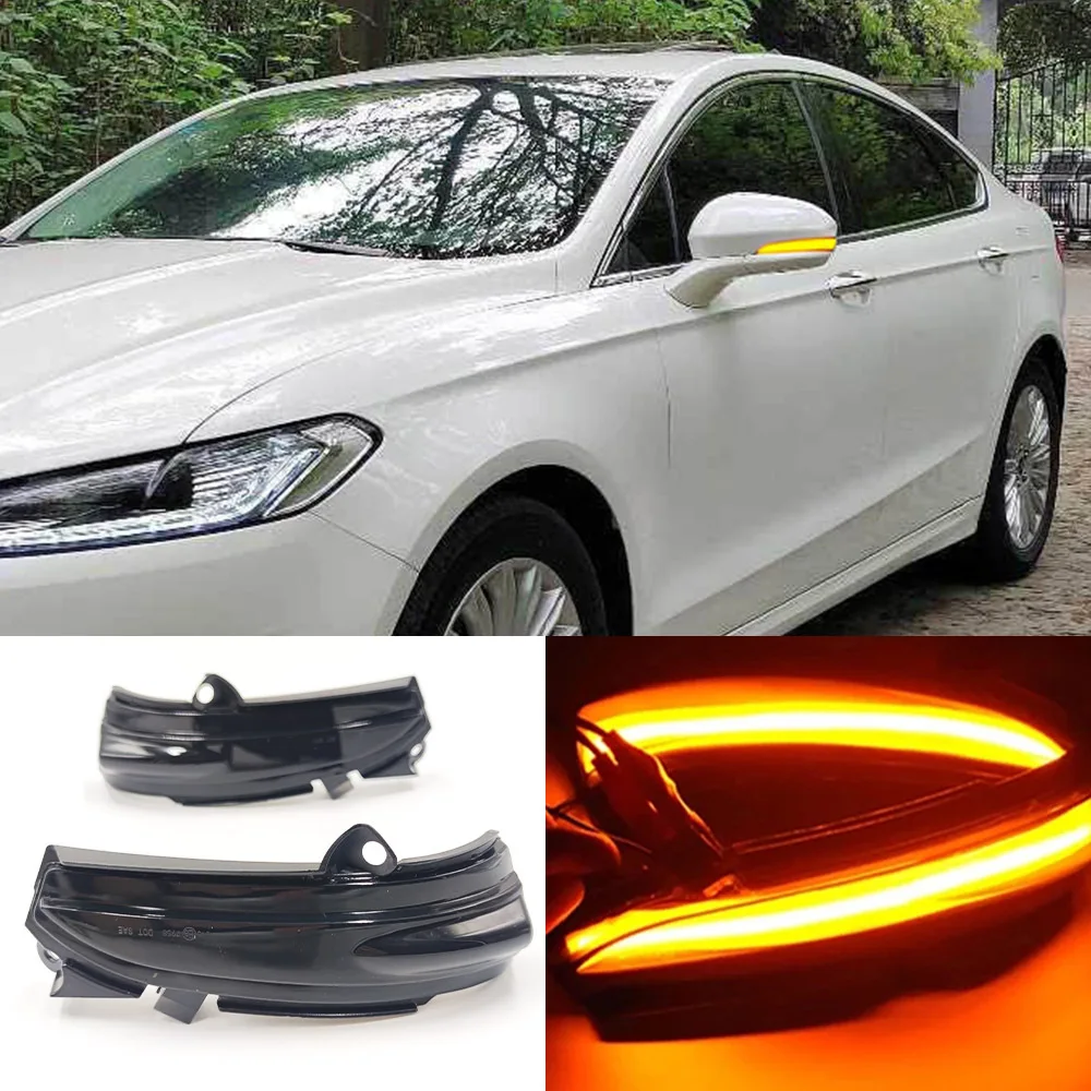 

For Ford 14-20 Mondeo MK5 turn signal flow light modification with LED rearview mirror indicator flow light