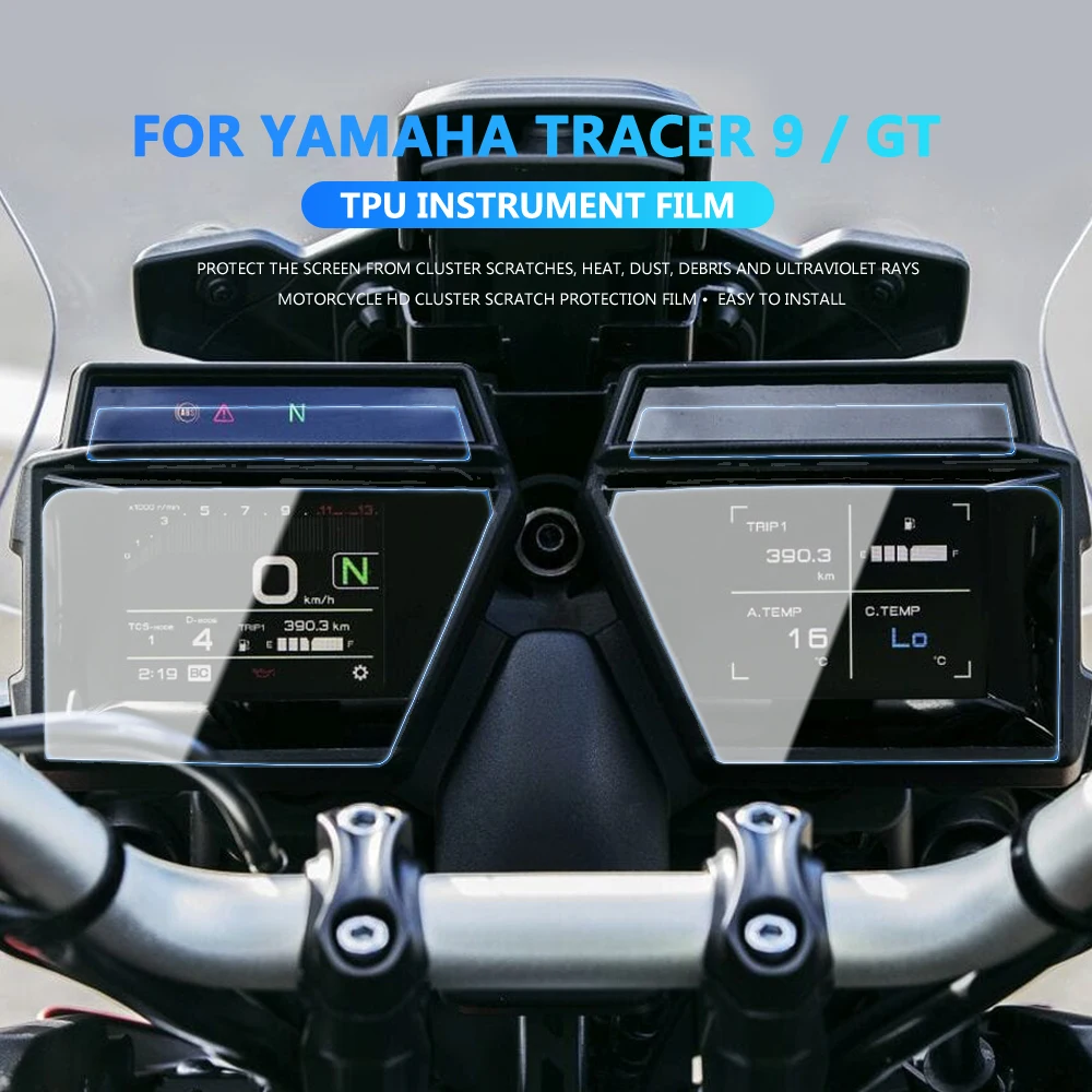 

For Tracer 9 / GT 2021- Motorcycle Speedometer Scratch Cluster Screen Protection Instrument Film Protector