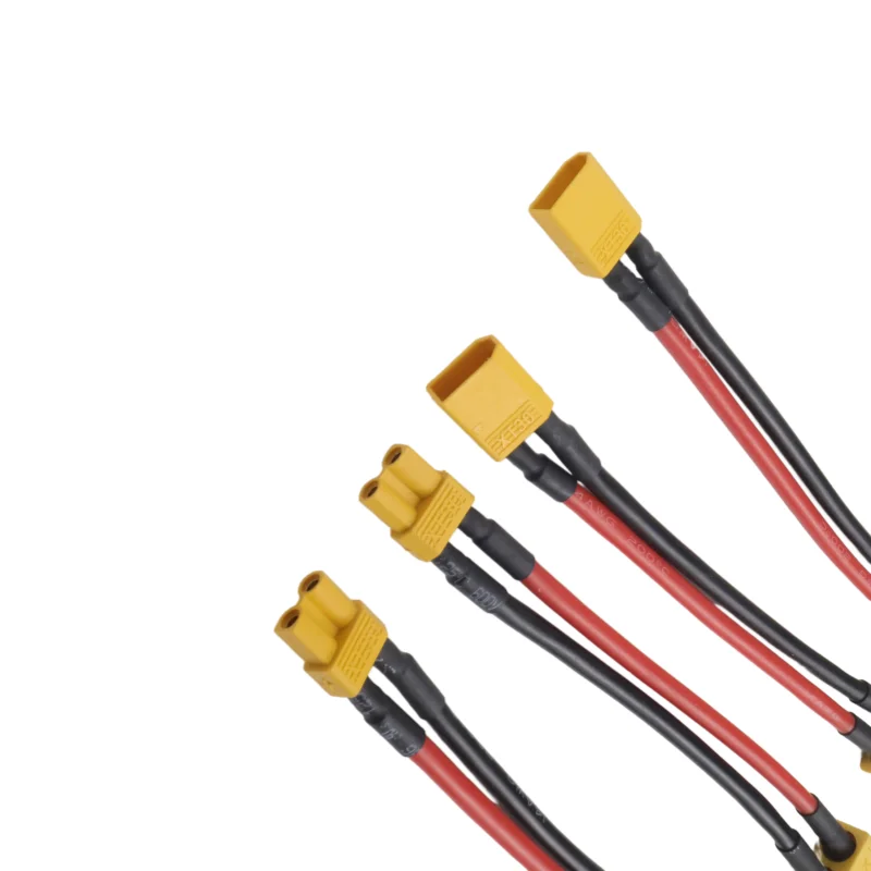 Conector XT60 a XT30 enchufe macho/hembra 10CM 14AWG Cable de silicona para cargador RC Quadcopter Dron FPV 4 Uds