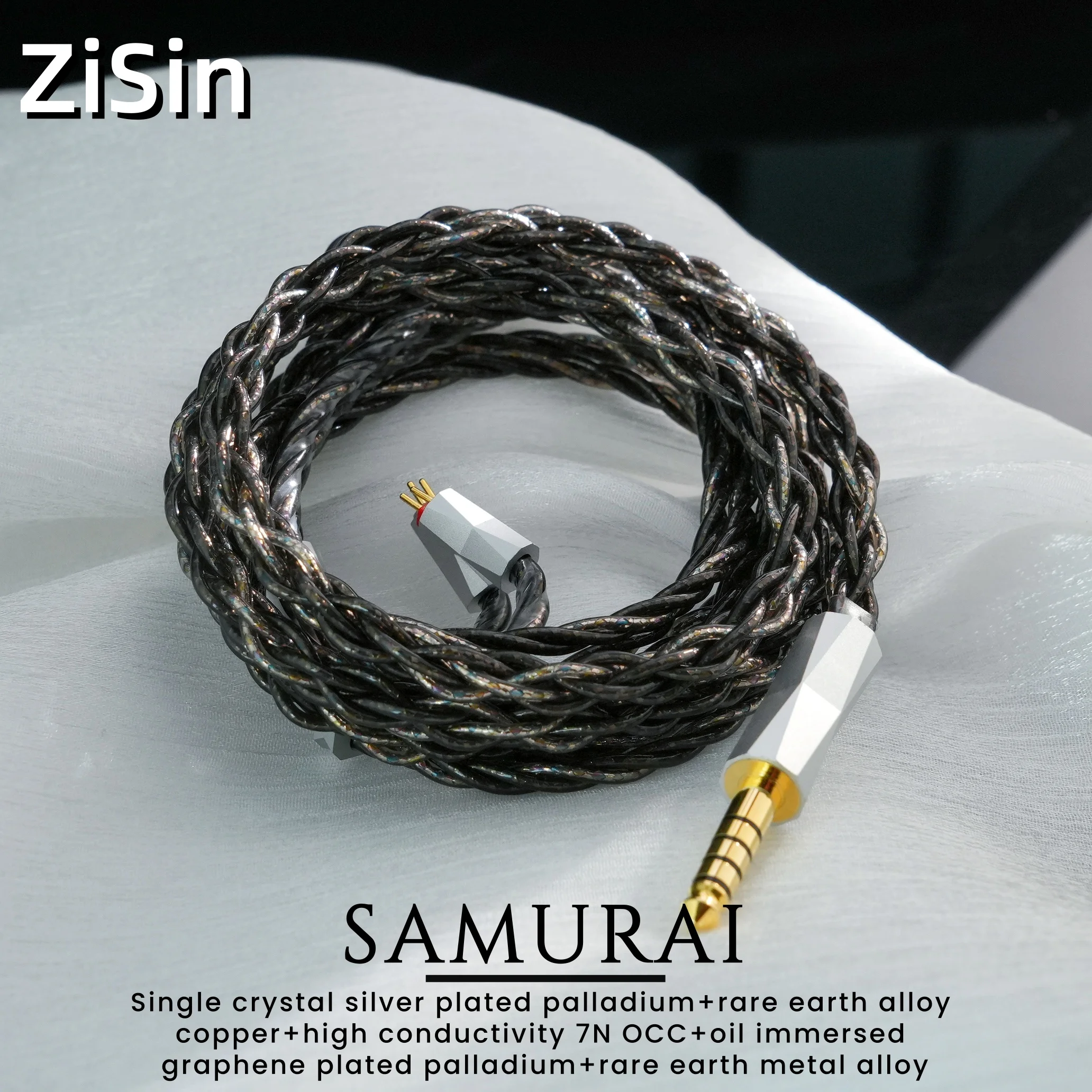 

Кабель для наушников ZiSin302, улучшенный кабель для внутриканальных наушников, с разъемами 2.5/3.5/4.4 мм, IE900 2PIN MMCX, подходит для подростков, совместим с M5 Olina IEM.